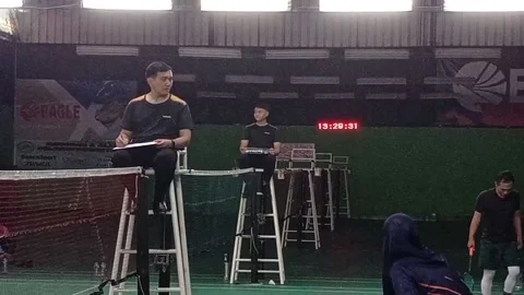 Badminton referee Stock Footage 221312339