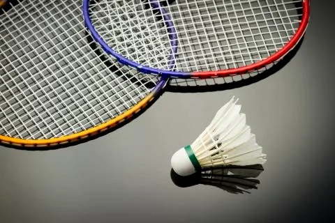 Badminton set Stock Photos