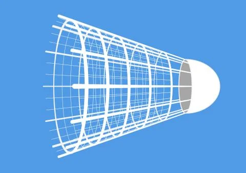 Badminton. Shuttlecock Stock Illustration