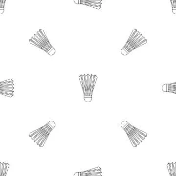 Badminton shuttlecock pattern seamless Stock Illustration