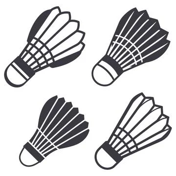 Badminton shuttlecock vector illustration Stock Illustration
