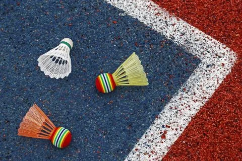 Badminton shuttlecocks-4 Stock Photos