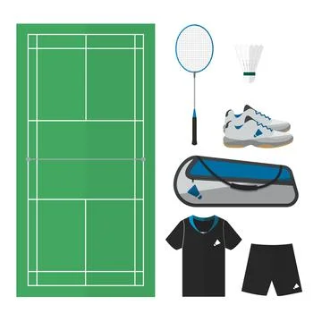 Badminton things 001 Illustrazione stock