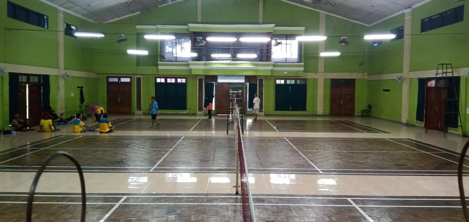 Badminton Training Ground Foto stock