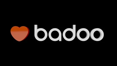 Badoo - White Social Network 3D Icon rotating with Alpha Channel 動画素材 105830633