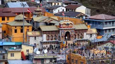 Badrinath temple Stock Footage 100115773