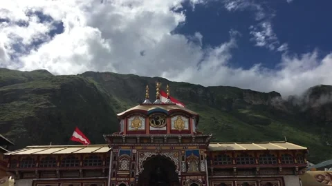 Badrinath temple Stock-Footage 134618374