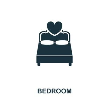 Badroom creative icon. Simple element illustration. Badroom concept symbol Stock Illustration