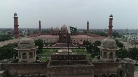 Badshahi Masjid Stock Footage