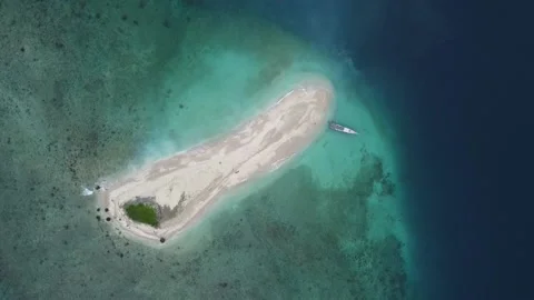Badul Island, Top View, Indonesia, 1080 60Fps Stock Footage