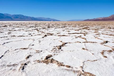 Badwater Basin in Death Valley, California, USA Stock Photos