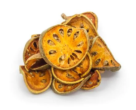 Bael fruit tea on white Stock Photos