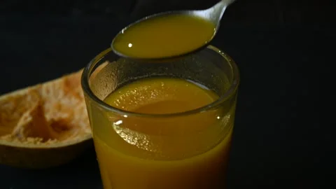 Bael or Aegle marmelos fruit juice. Stock-Footage 241892792