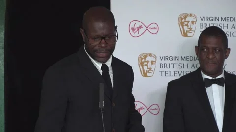 Baftas 2022: Steve McQueen and crew react to Uprising Bafta win  Video stock 192059778