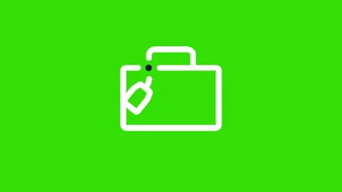 Bag animation on green background 動画素材 330216258