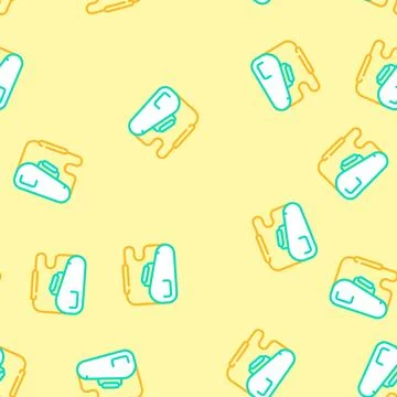 Bag badminton vector seamless pattern Stockillustratie