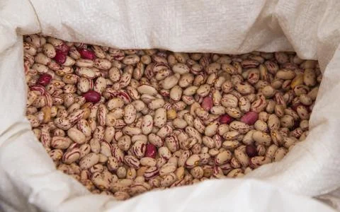 Bag of beans Fotos Stock