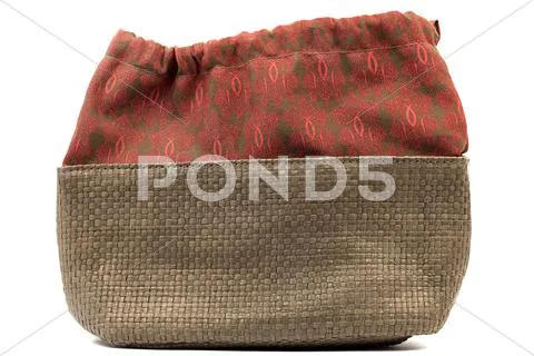 Bag with braided bottom Stock Photos