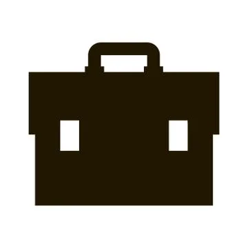 Bag briefcase icon on white background. EPS 10. Vector illustration. Stock Illustration