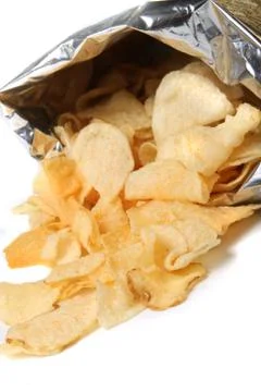 Bag of chips Stock Photos
