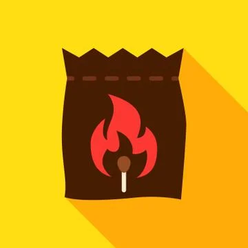 Bag of Coal Object Icon Illustrazione stock