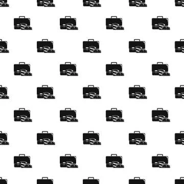 Bag cola cheesburger pattern seamless Stock Illustration