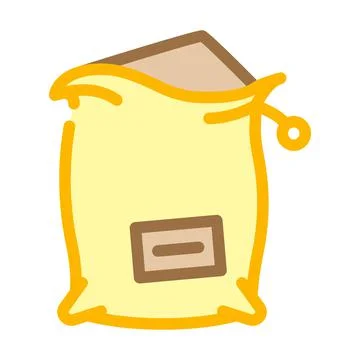 Bag compost color icon vector illustration Stock Illustration