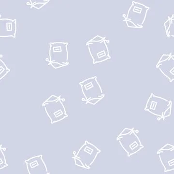 Bag compost line vector seamless pattern 库存插图