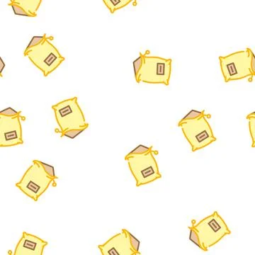 Bag compost vector seamless pattern 库存插图
