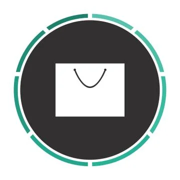 Bag computer symbol Stock Illustration