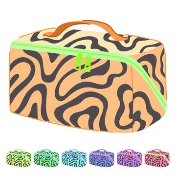 Bag cosmetic pouch vector cartoon graphic Stock Illustration