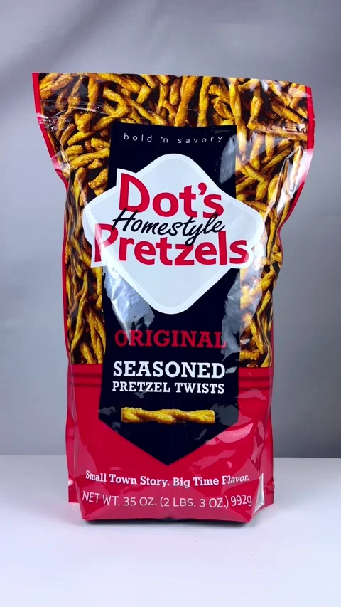 Bag of Dot's Pretzels Stock Footage 313158942