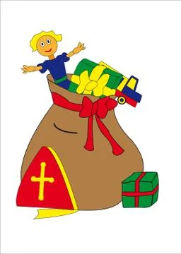 Bag dutch sinterklaas Stock Illustration