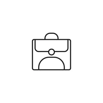 Bag flat icon vector Stock Illustration