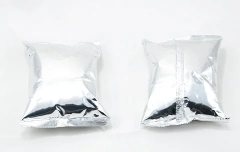 Bag foil packaging Stock Photos