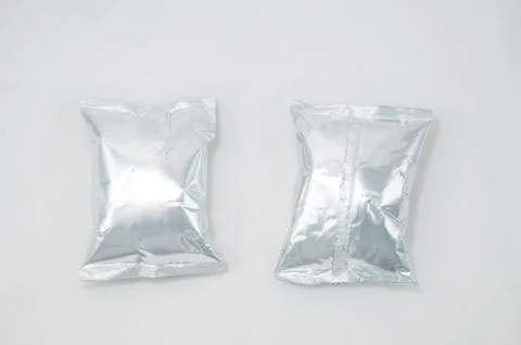 Bag foil packaging Stock Photos