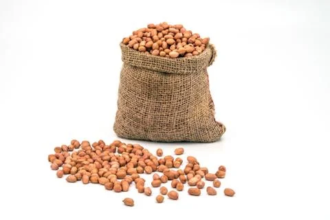 Bag Full of Peanuts Stock Photos