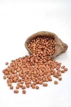 Bag full of peanuts Stock Photos