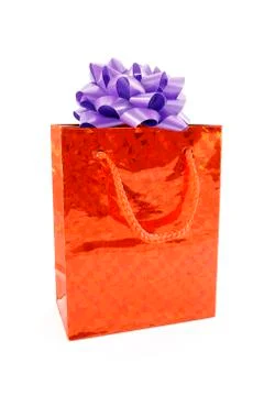 Bag with a gift Stock Photos
