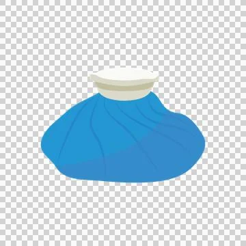 Bag ice icon flat isolated Stock Illustration