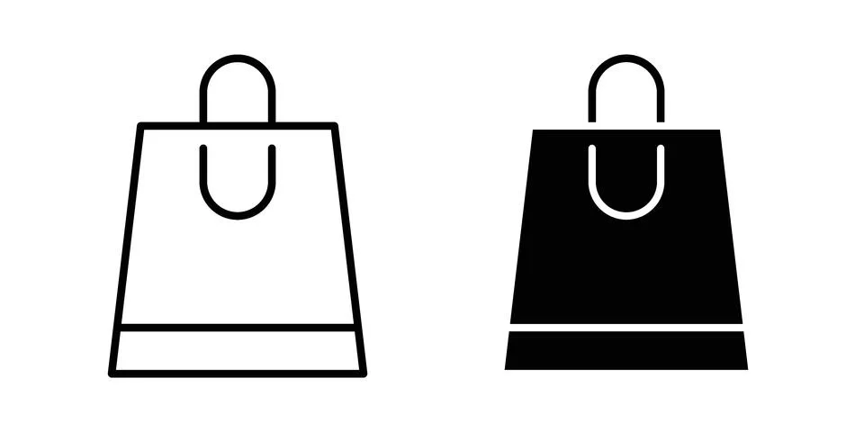 Bag icon or illustration vector symbols Stock Illustration