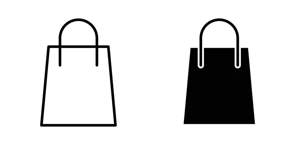Bag icon vector design illustrations Stock Illustration