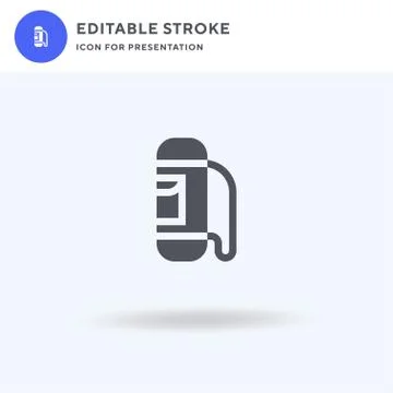 Bag icon vector, filled flat sign, solid pictogram isolated on white, logo il Stock Illustration