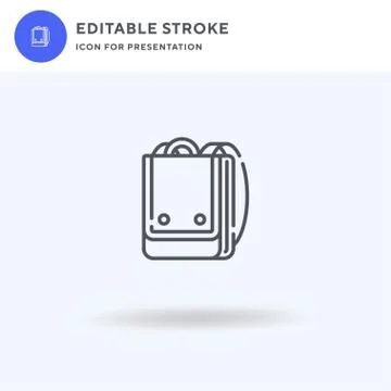 Bag icon vector, filled flat sign, solid pictogram isolated on white, logo Illustration