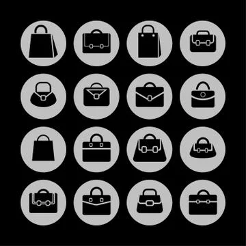 Bag icons Stock Illustration
