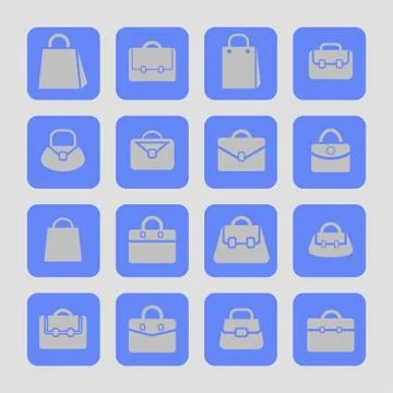 Bag icons Stock Illustration