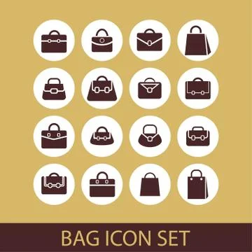 Bag icons Stock Illustration