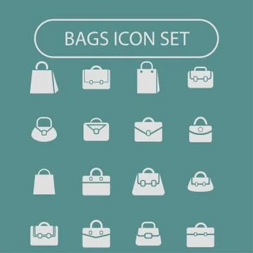 Bag icons Stock Illustration