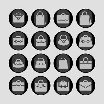 Bag icons Stock Illustration