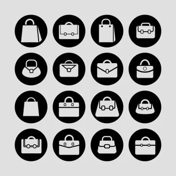 Bag icons Stock Illustration